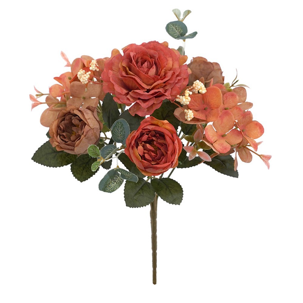 Silk Peony Artificial Flowers Fake Bouquet Wedding Party Decoration UK !