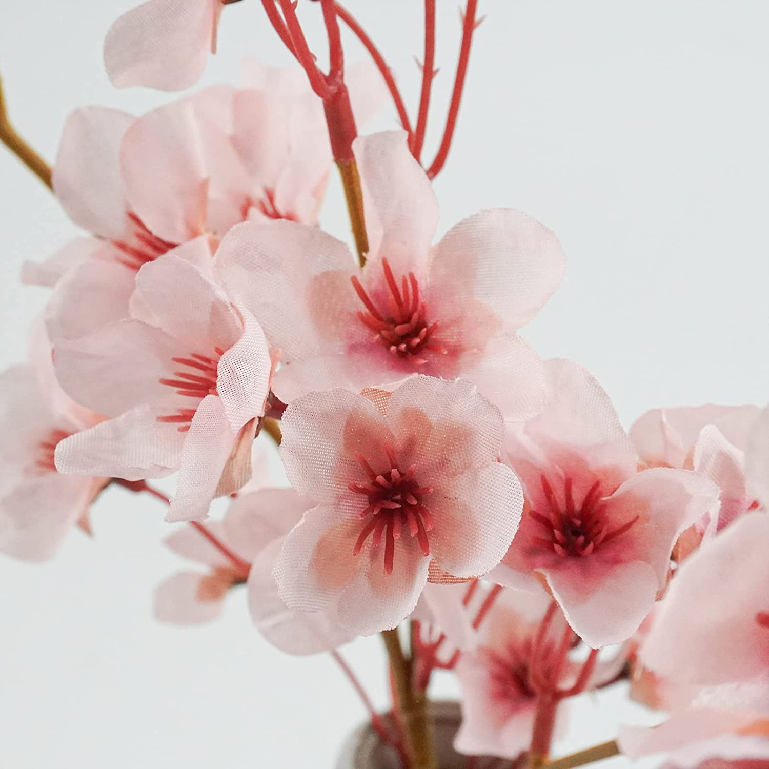 4Pc Artificial Cherry Blossom Silk Flowers for DIY Home Wedding Party Decor Pink