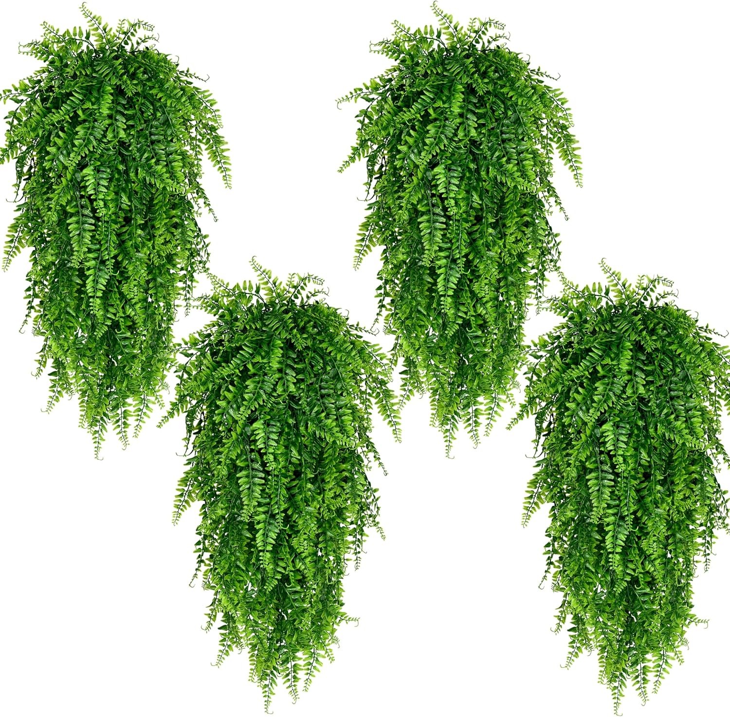8pc Artificial Hanging Boston Fern Plant Fake Vine Home Garden Wedding Decor