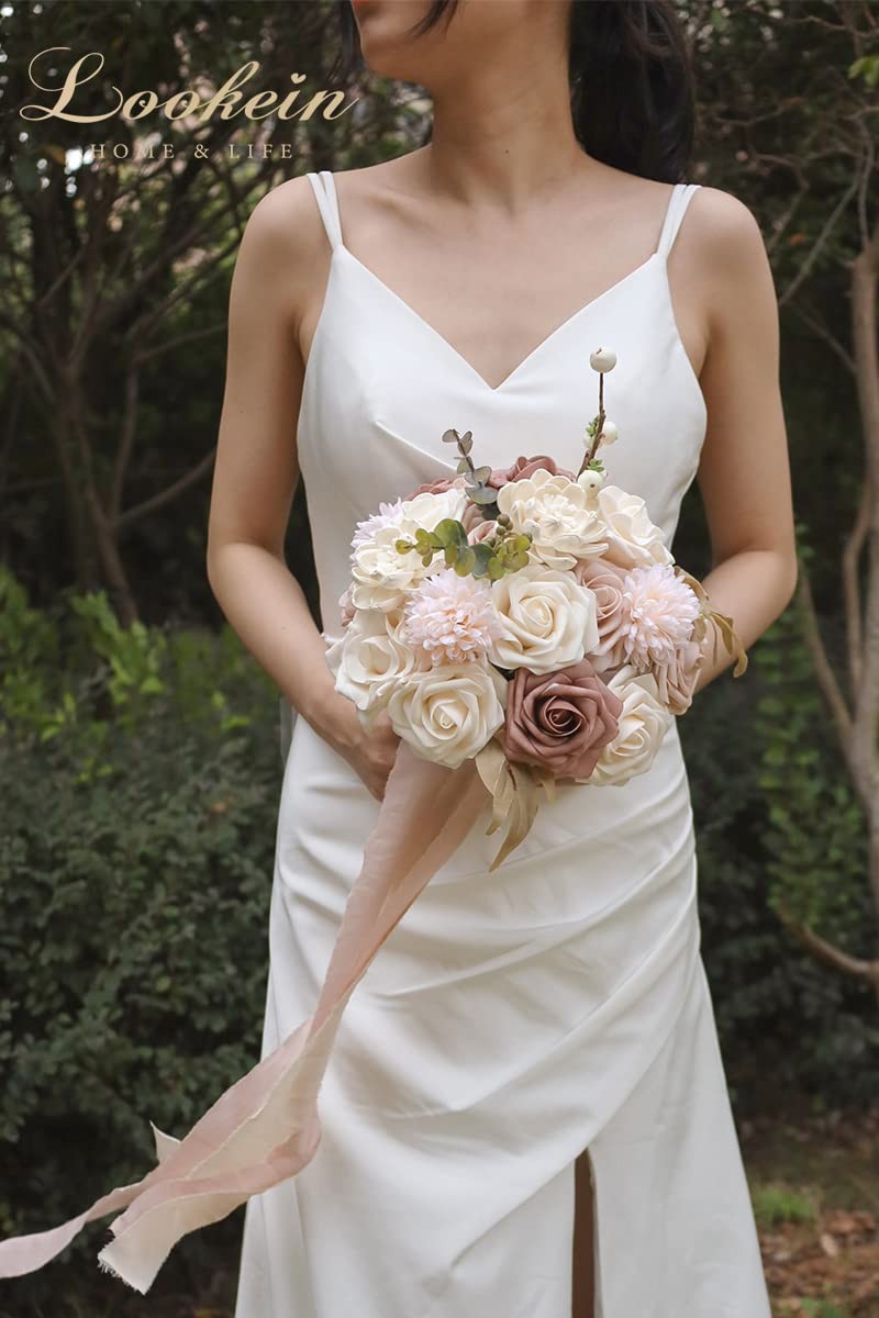 Artificial Flowers for DIY Wedding Decoration Bridal Bouquet Table Centerpiec…