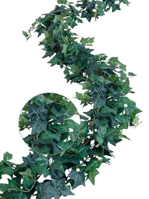 Ivy Vines Total 2FT Pack Artificial Plant Silk Fake for Wall Hanging 4 Green