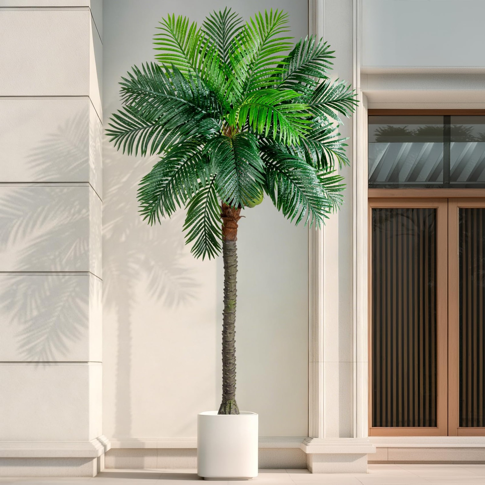 9FT Large Artificial Palm Tree Big Faux Tropical Phoenix Trees Indoor Outdoor…