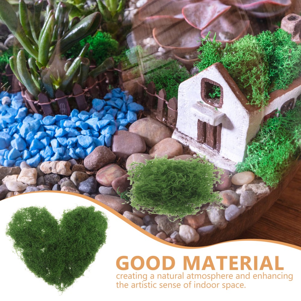80g Artificial Decorative Moss Grass For Miniature Landscape Projects