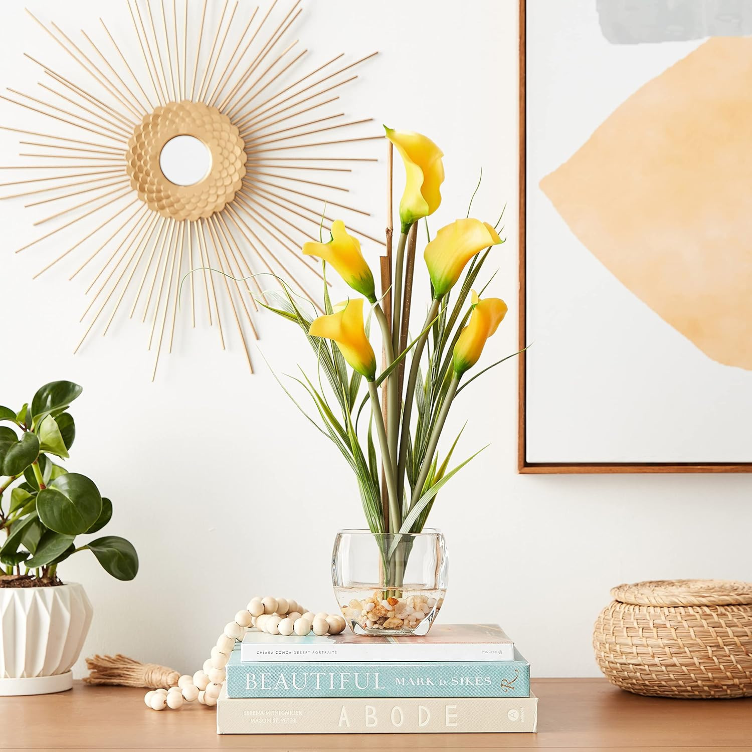Calla Lily Liquid Illusion Silk Flower Arrangement