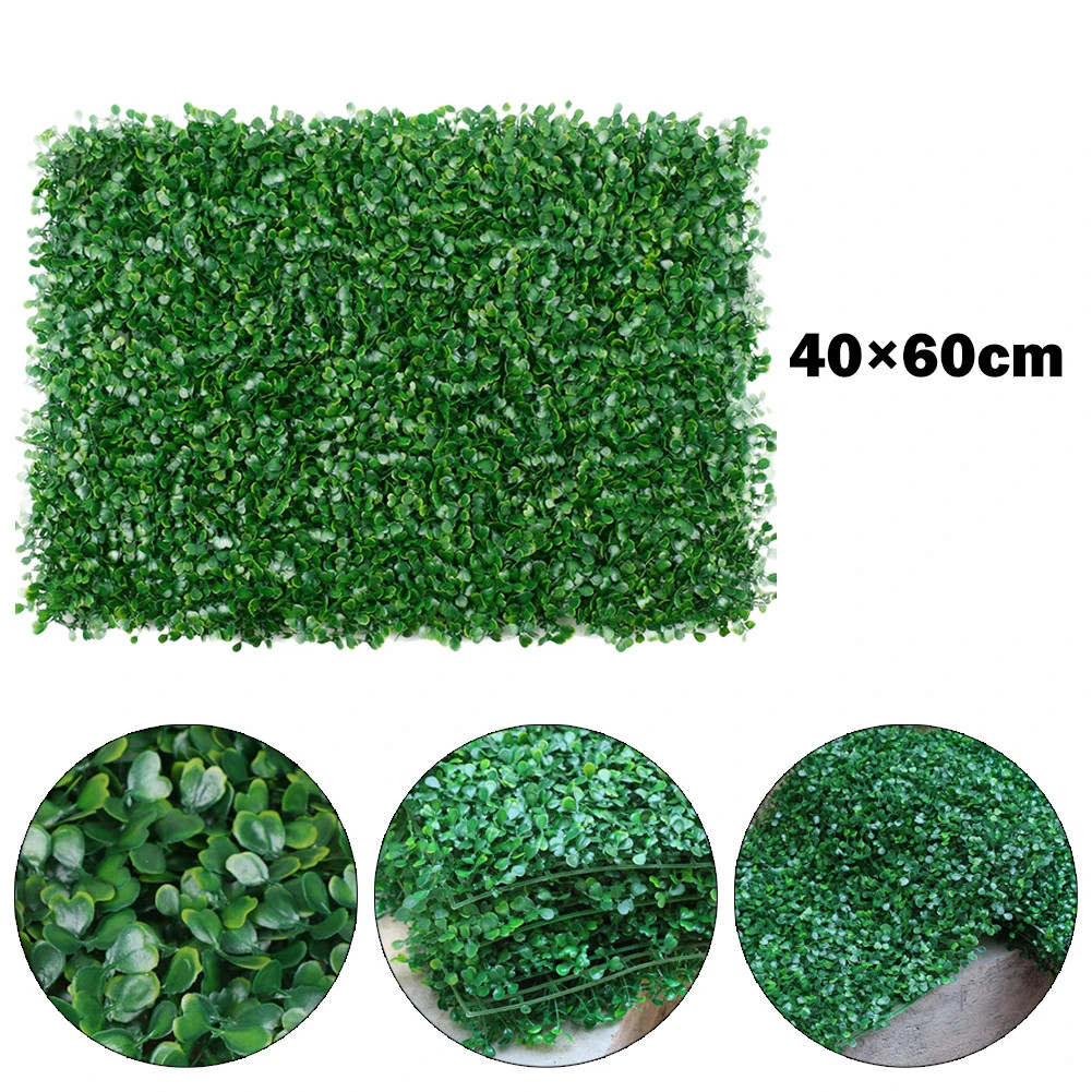 40x60cm Artificial Plant Walls Foliage Hedge Grass Mat Greenery Panels Fence