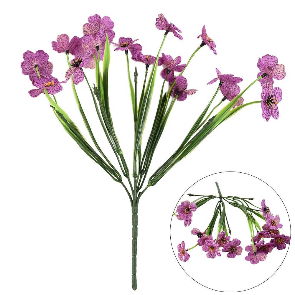 Brand New Artificial Flowers Garden 31cm DIY Plastic Plants Fake Flowers