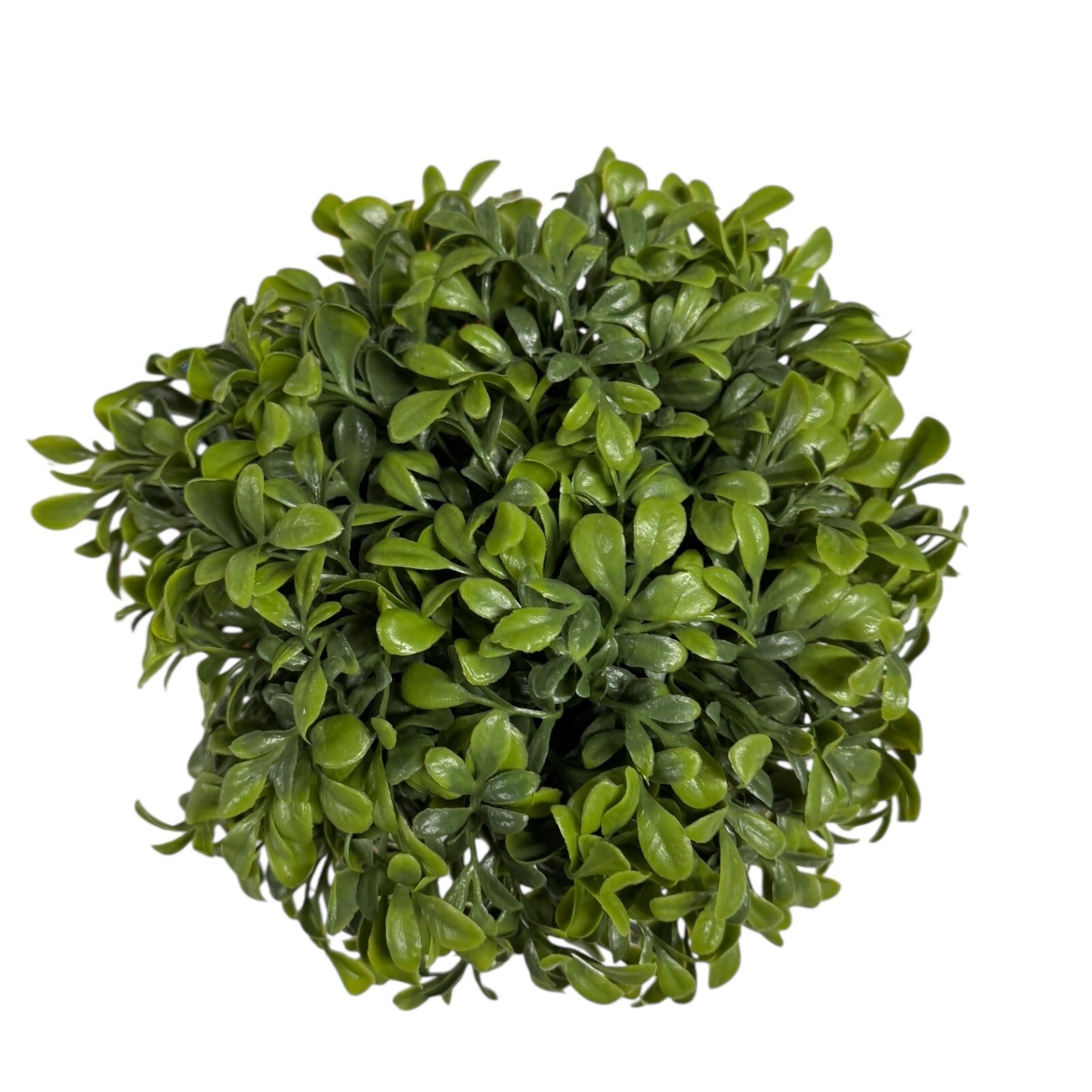 Artificial Green Potted Plant Faux Boxwood Topiary Table Decor Small