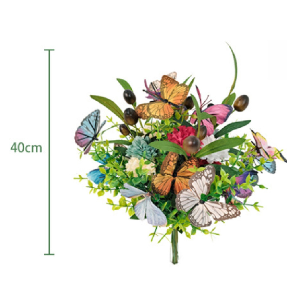 3D Butterfly Artificial Flowers for Party Decoration Garden Wedding Home Setup