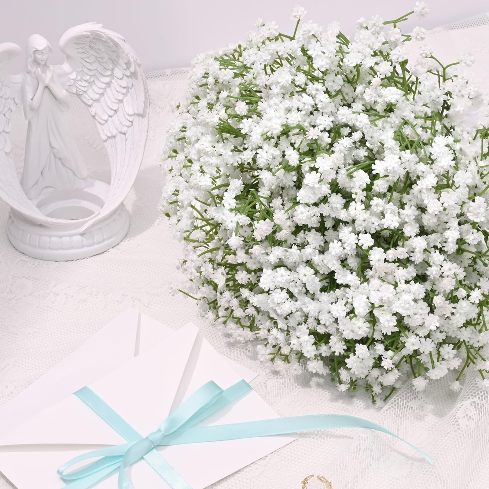 Waipfaru 100Pcs Artificial Baby Breath Flowers