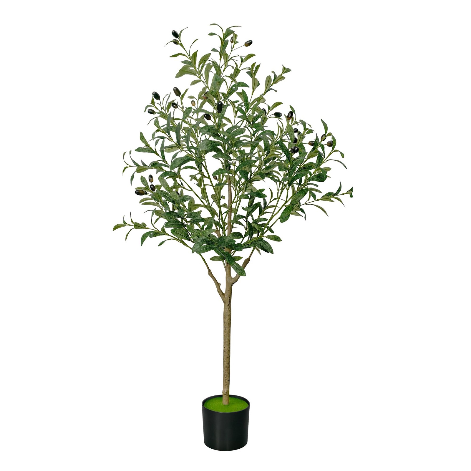 TENNOLA 4 FT Olive Trees Artificial Indoor, Faux Tree 3ft 11in, Green