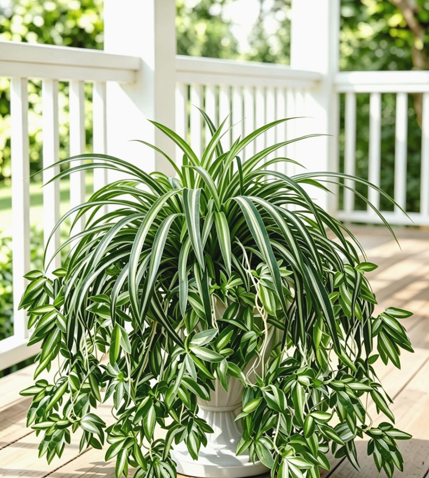 4PCS Spider Plant Artificial Hanging Spider Plants 26Inch Chlorophytum Fake G…