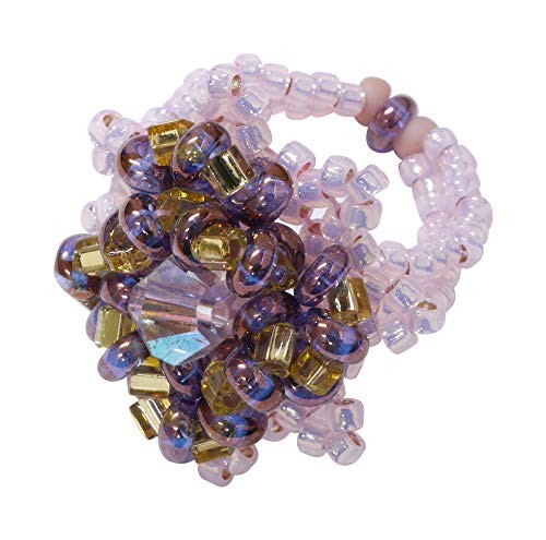 TOHO Bead Kit Stitch Academy Kit Herringbone Stitch Ring Angel Rose SKS1from JP