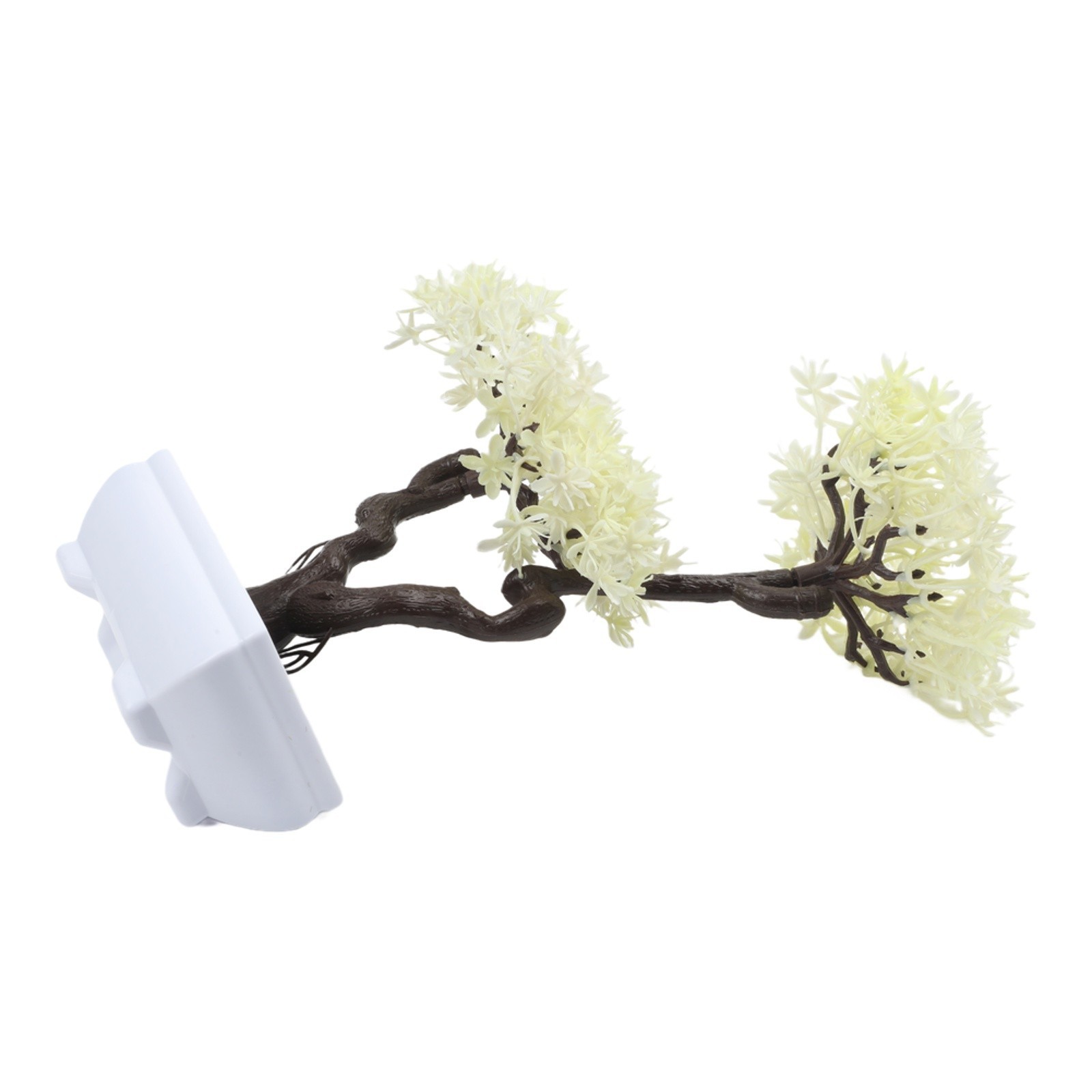For Desk Decor Artificial Bonsai Faux Tabletop Tree Realistic Look Silk Material