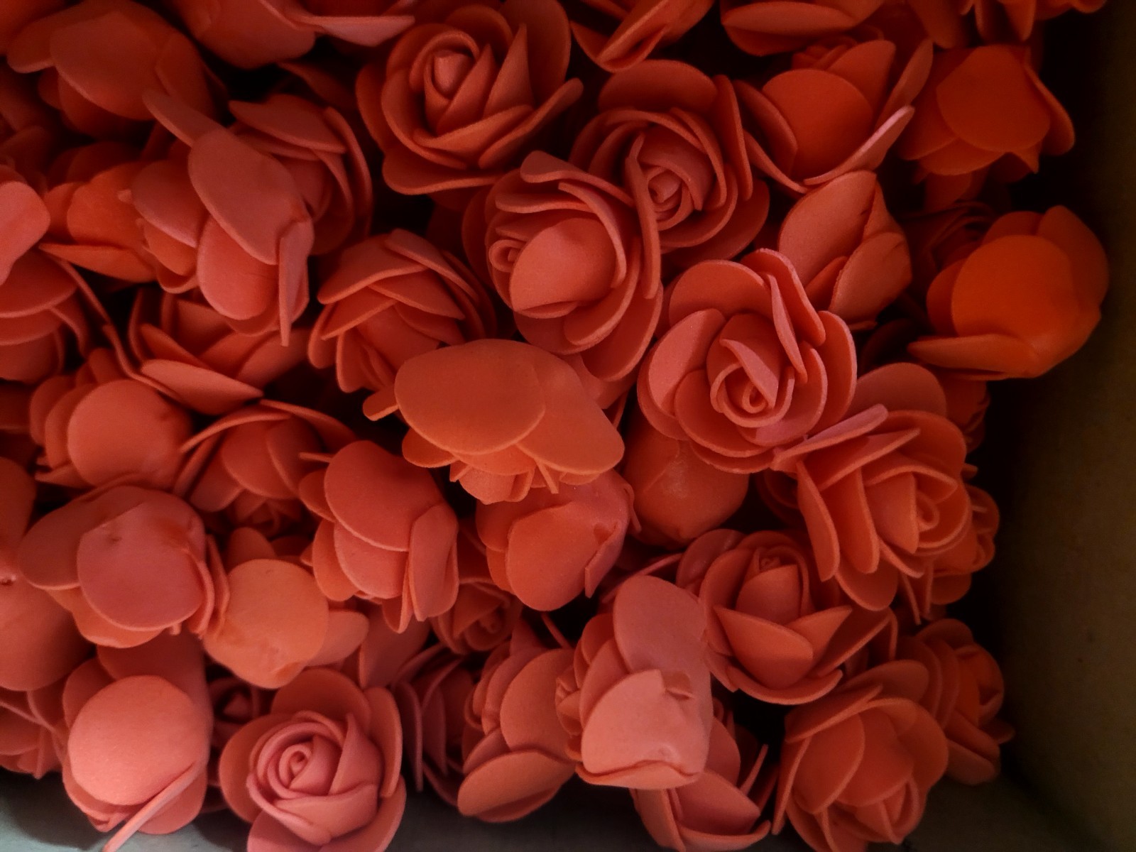 100Pcs Red Foam Rose Head Artificial Flower Wedding Party Home Decor