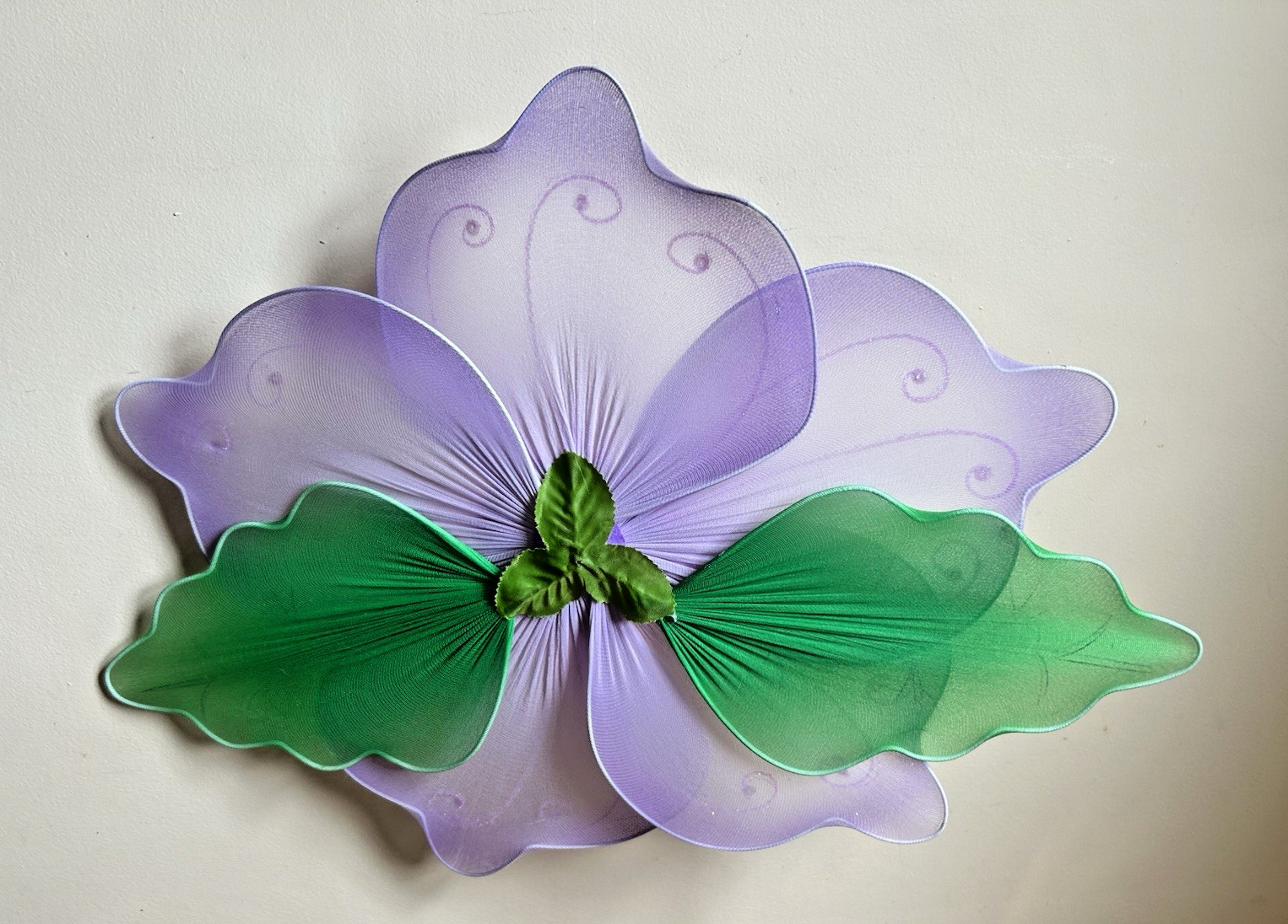 Set of 3 Large Girl’s RoomFloral Hanging Decor Flowers 21″ x 17″ Wall or Ceiling