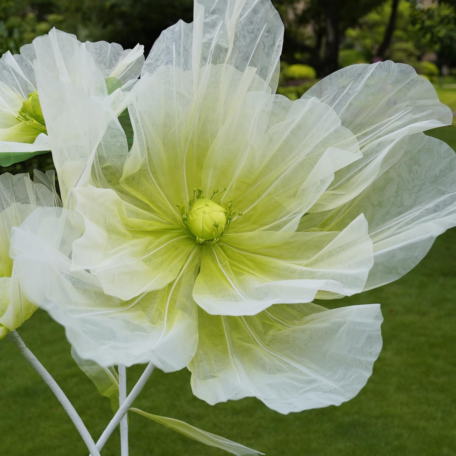 Giant Artificial Flower Decor with Stand,Oversized Freestanding Gradient Stat…