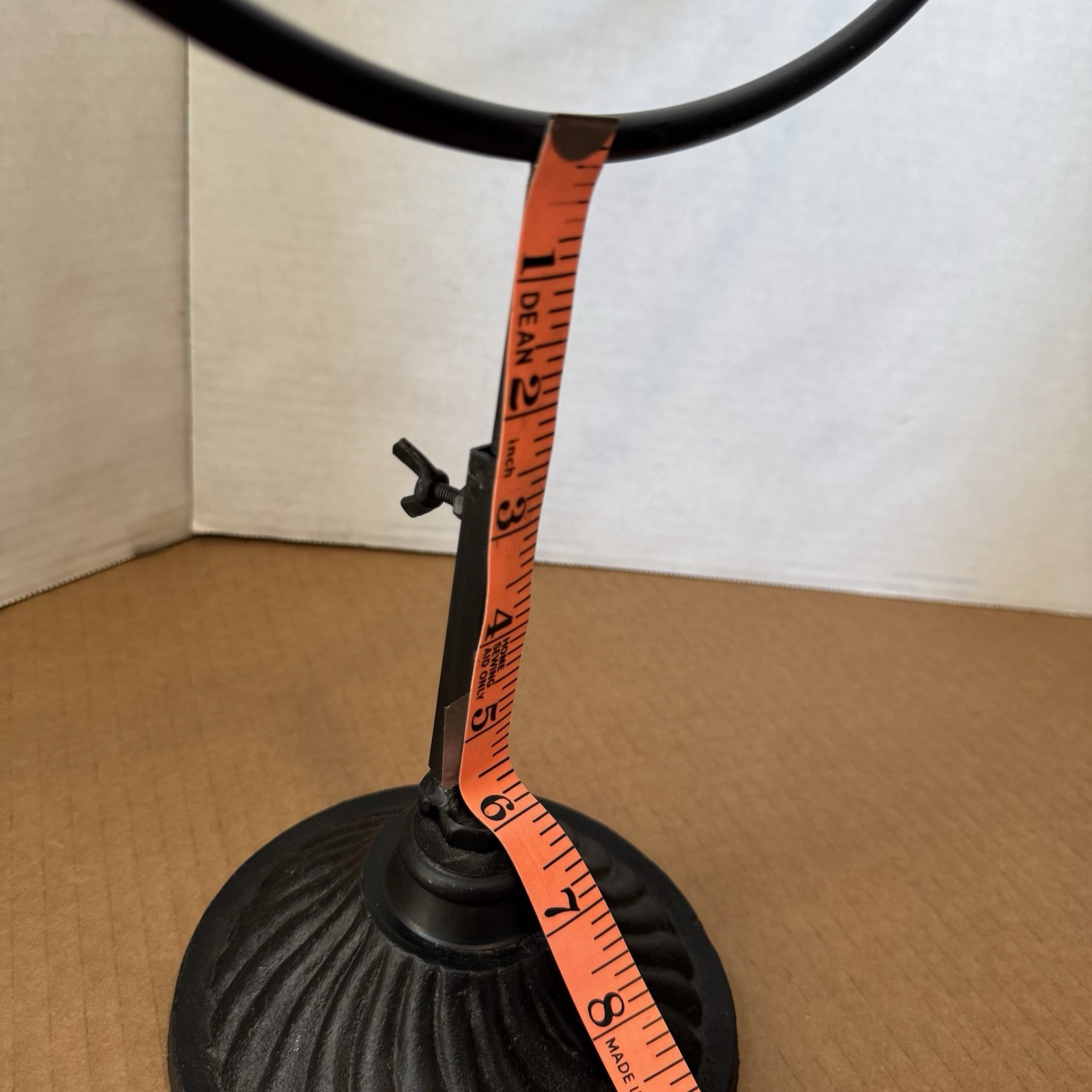 WREATH HOOK STAND Adjustable Height Free Standing Wrought Iron set of 2