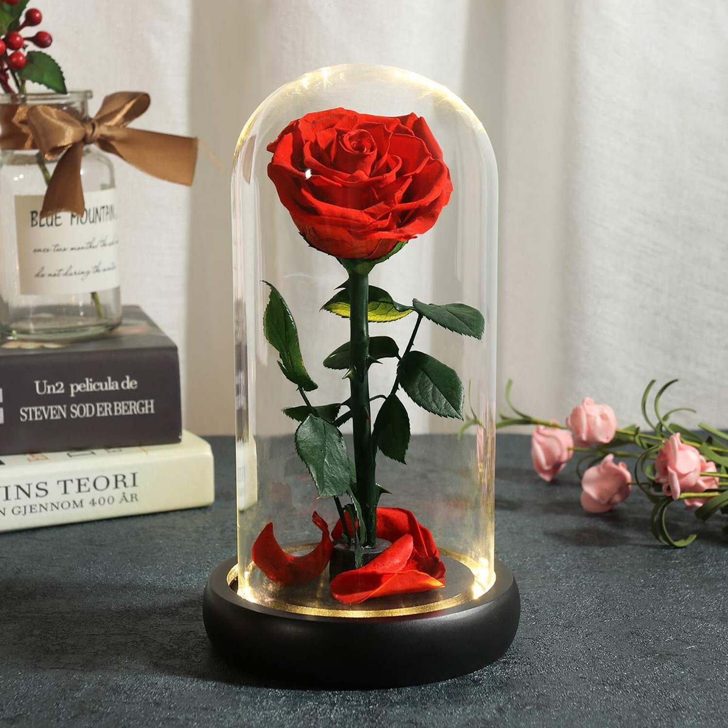 Dream of Flowers Birthday Gifts for Women,Beauty and The Beast Rose, Handmade…
