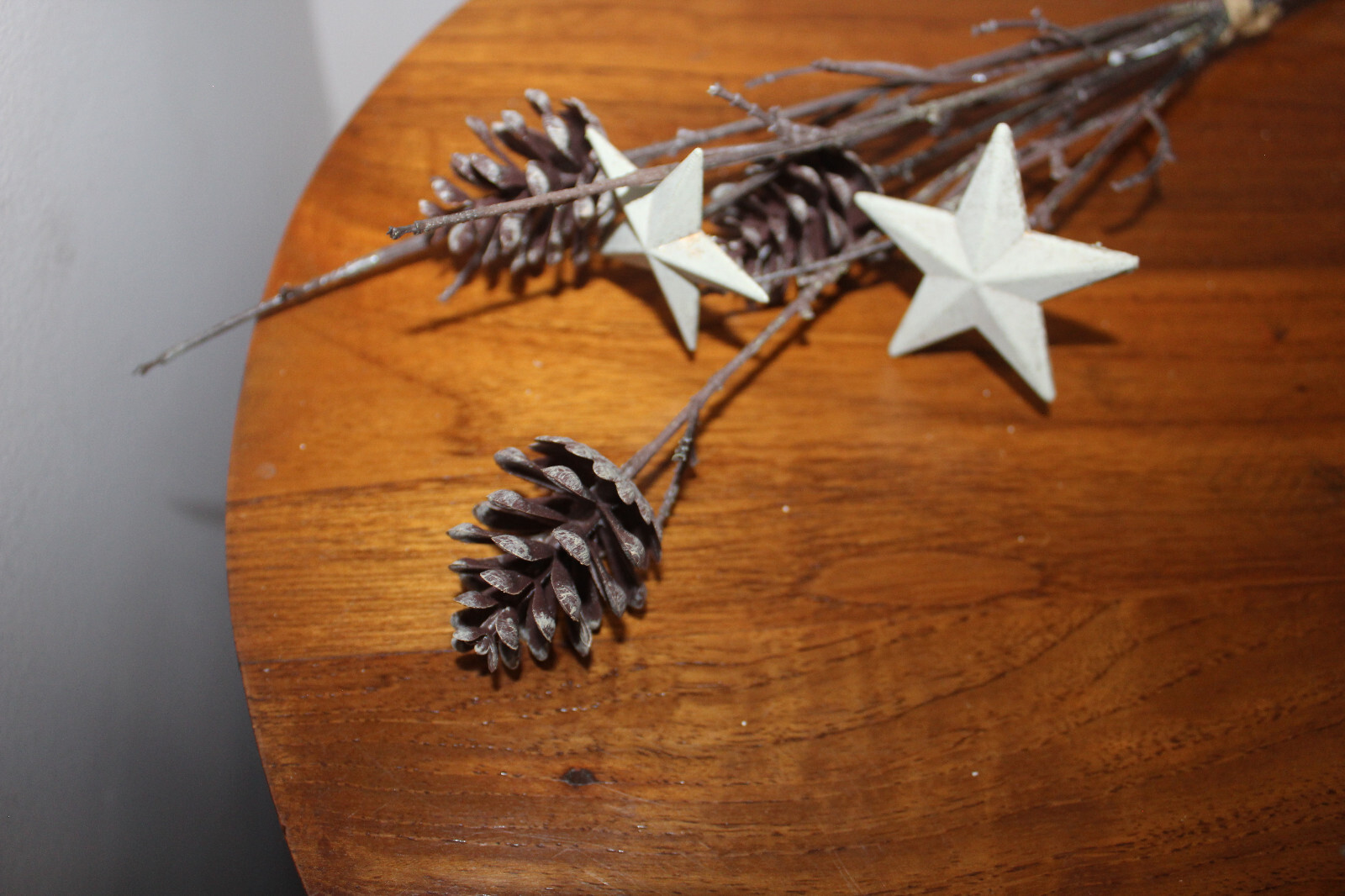 IKEA ARTIFICIAL DECORATIVE ARTIFICIAL BRANCHES w/ PINE CONES & STARS SET OF 3
