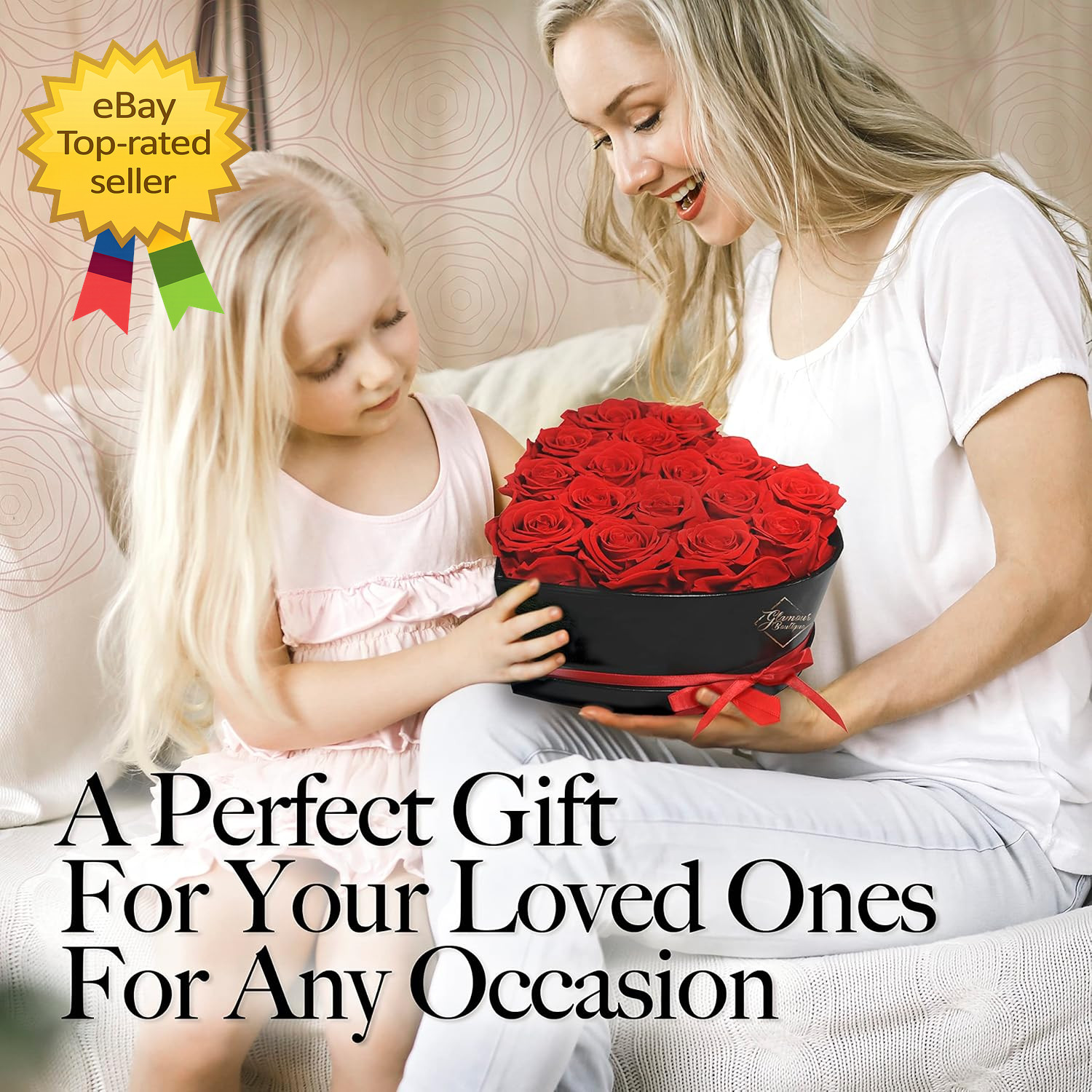 16 Flower Forever Heart Shape Box Eternal Preserved Roses Gift