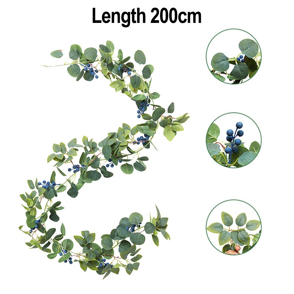 Simulation Rattan Plant with Eucalyptus for Indoor and Outdoor Decoration