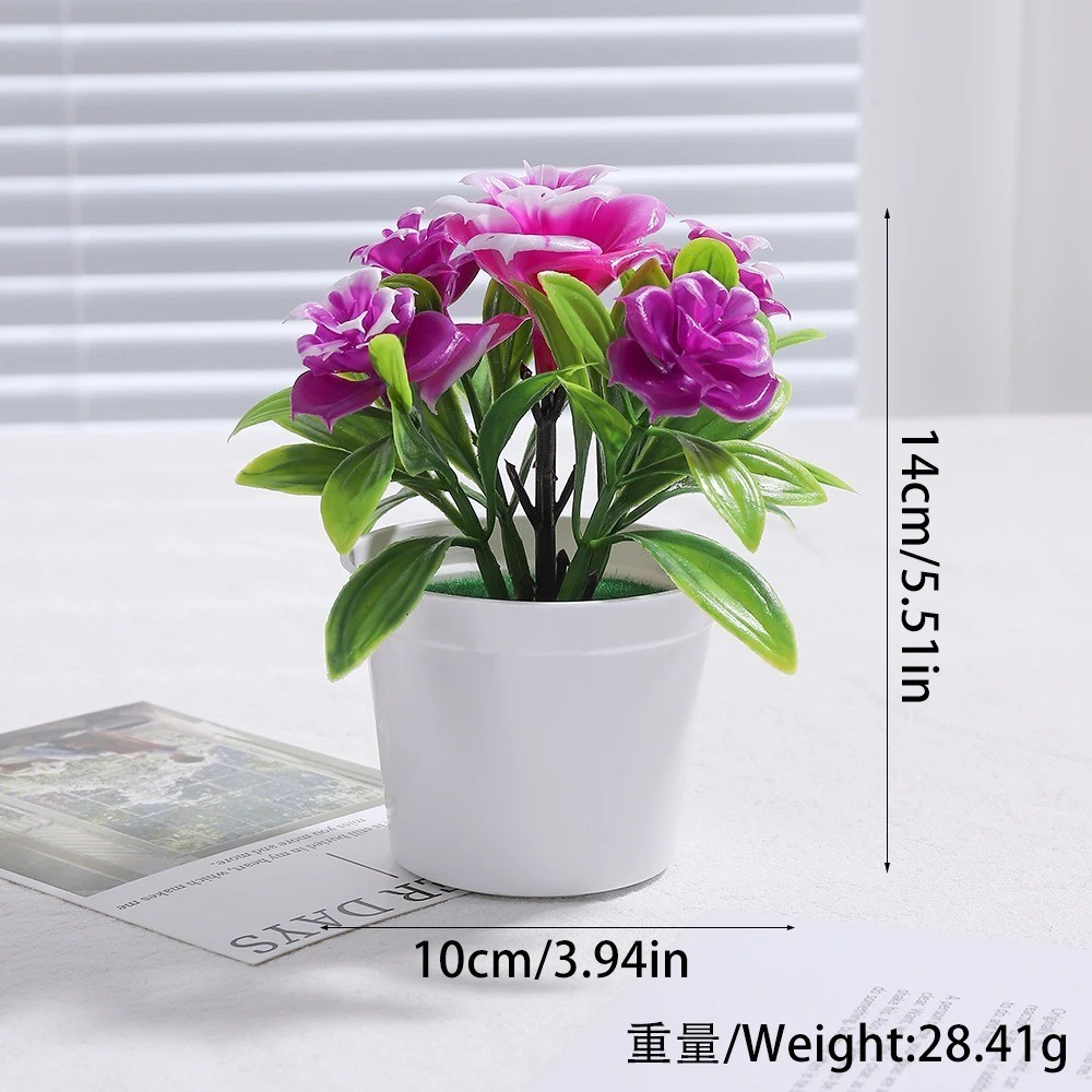 Artificial Potted Bonsai Tree Fake Plant Home Office Wedding Decor Ornament