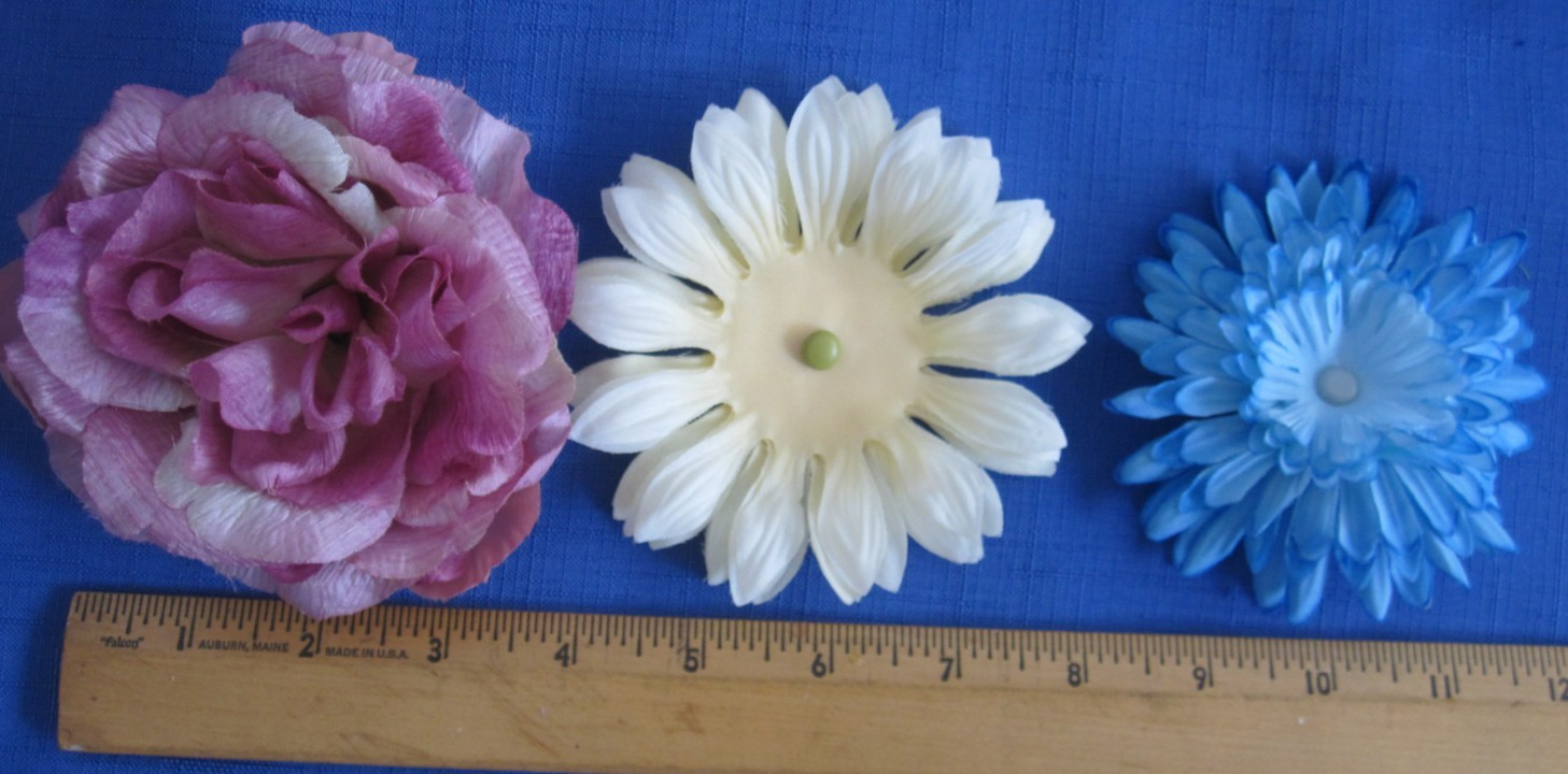 #3 Lot-12 Layers Used Silk Flower Petals 3.5-5″ Brads Multiple Colors Sizes