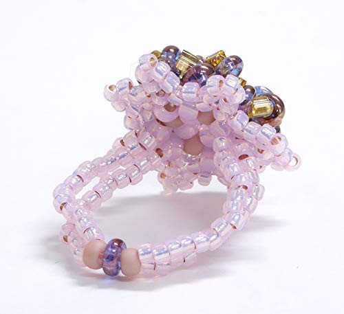 TOHO Bead Kit Stitch Academy Kit Herringbone Stitch Ring Angel Rose SKS1from JP