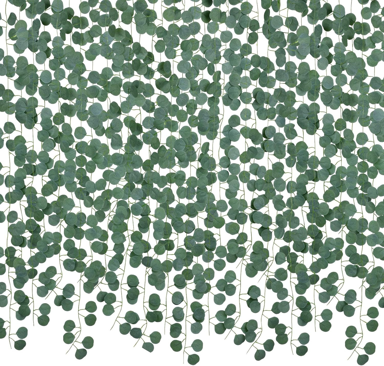 86 Feet 12 Strands Artificial Eucalyptus Leaf Plants Vine Hanging Eucalyptus Gar
