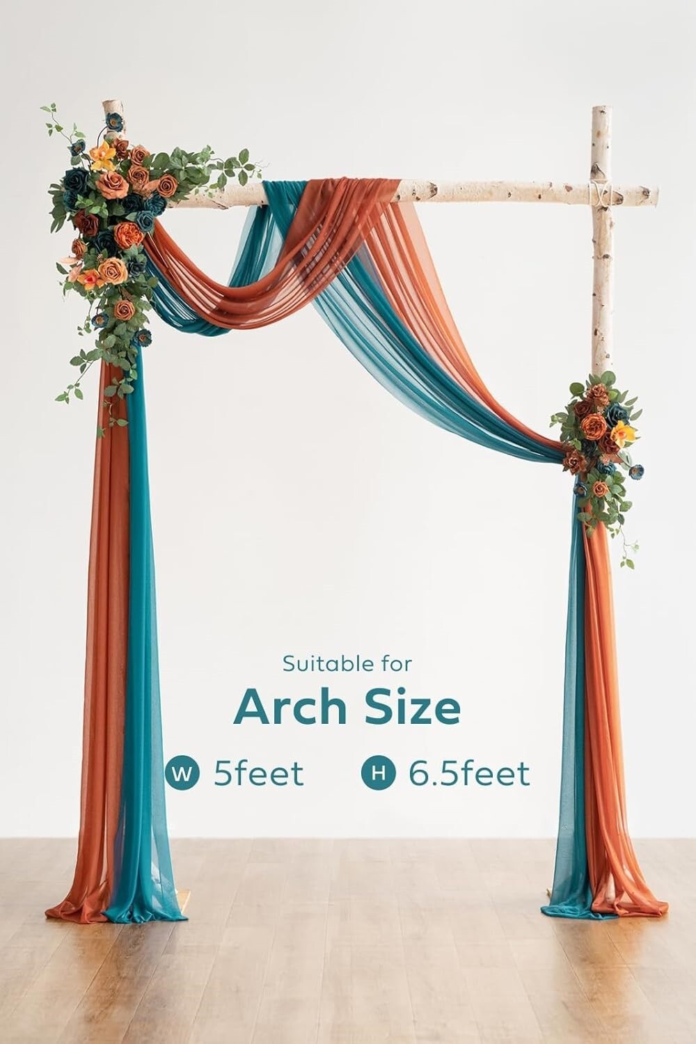 Guirnalda de flores artificiales para decoración floral de arco de boda US NUEVO