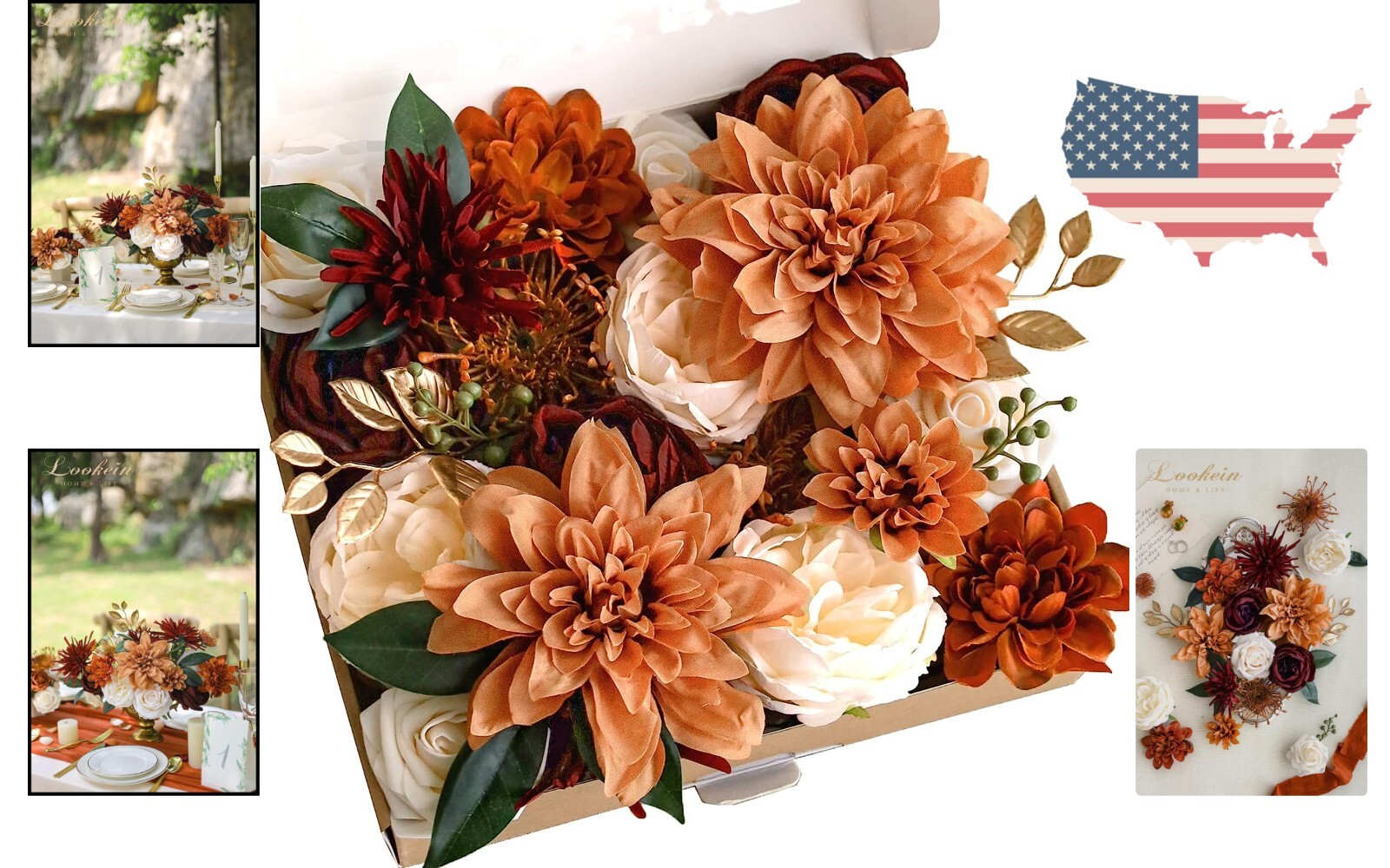 Premium Terracotta Artificial Flowers – DIY Wedding Decor – Rustic Bouquet
