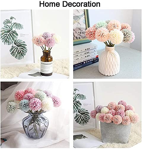 12pcs Gray Artificial Flowers Fake Flowers Silk Artificial Chrysanthemum Hydr…