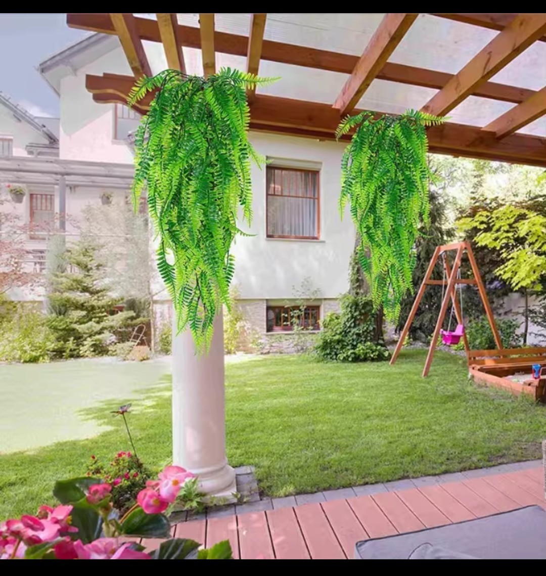 90cm Artificial Plant Vine Home Decoration Hanging Plastic Leaf Grass Garland…