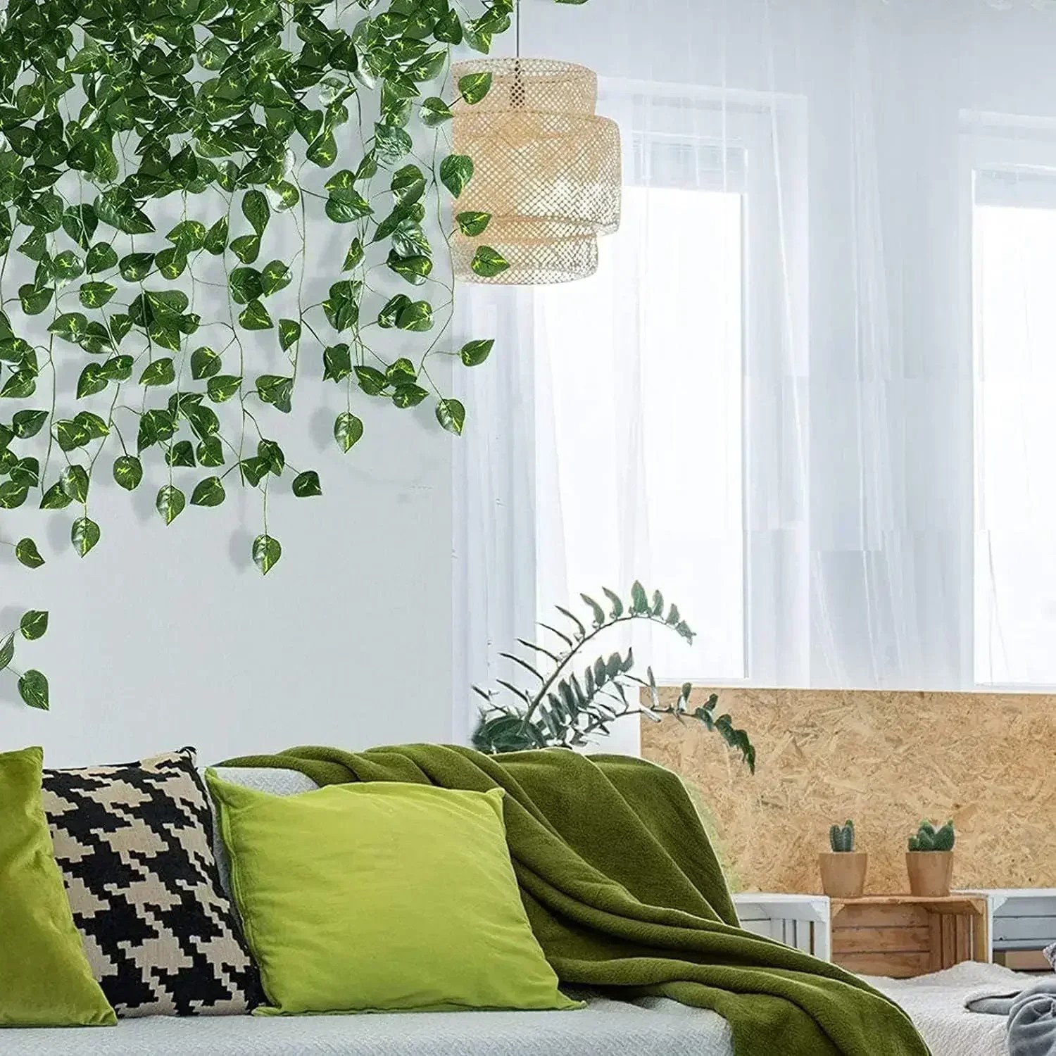 Artificial Ivy Leaf Vine Garland Fake Hanging Greenery Plants Home Wall Decor