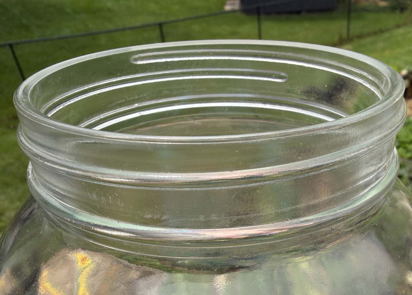 Clear Glass Bowl Of Beauty Globe, Plastic Screw On Base 6” x 7” Terrarium