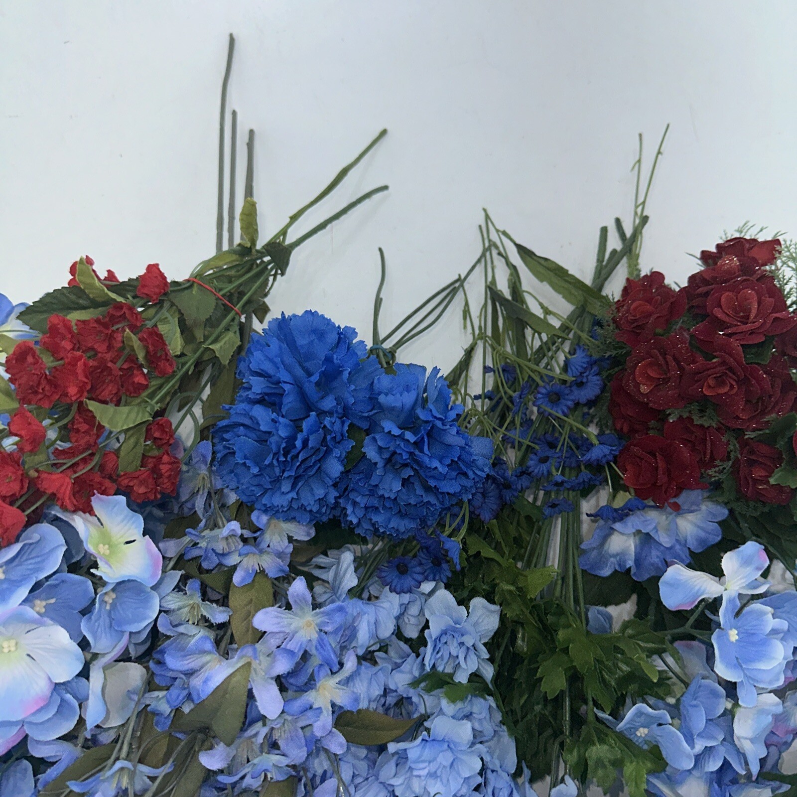 Artificial Flowers Mixed Lot Foliage Leaves Flowers Decor Wedding Crafts +