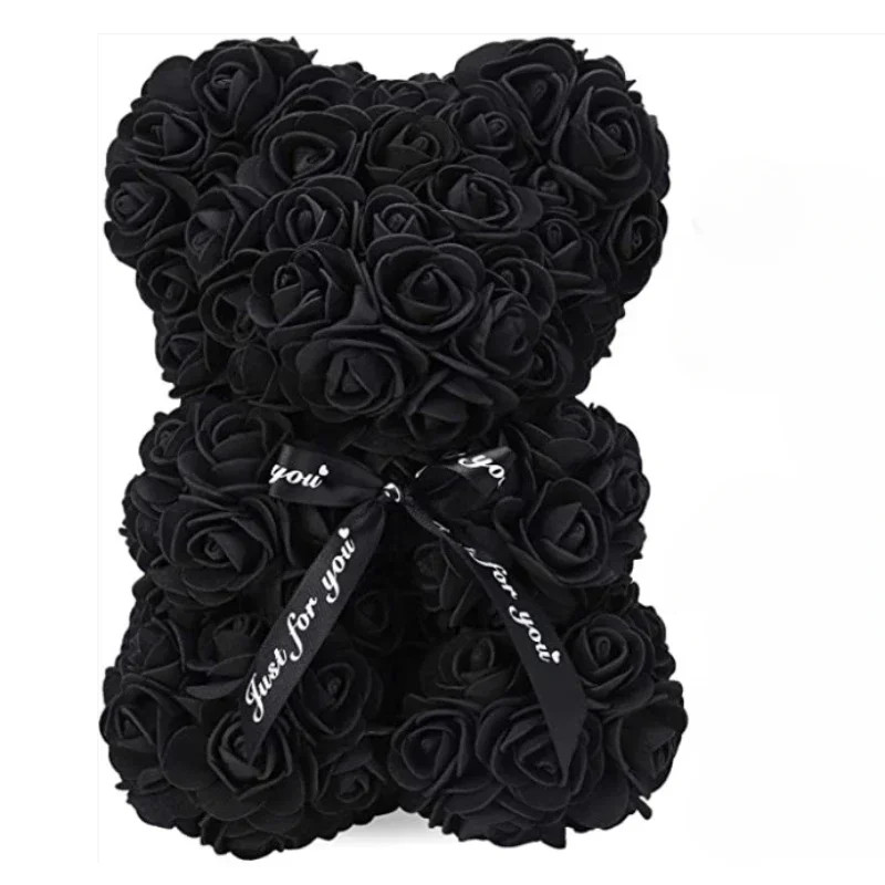 Artificial Flower Eternal Rose Teddy Bear for Mother’s Day Birthday, Valentines
