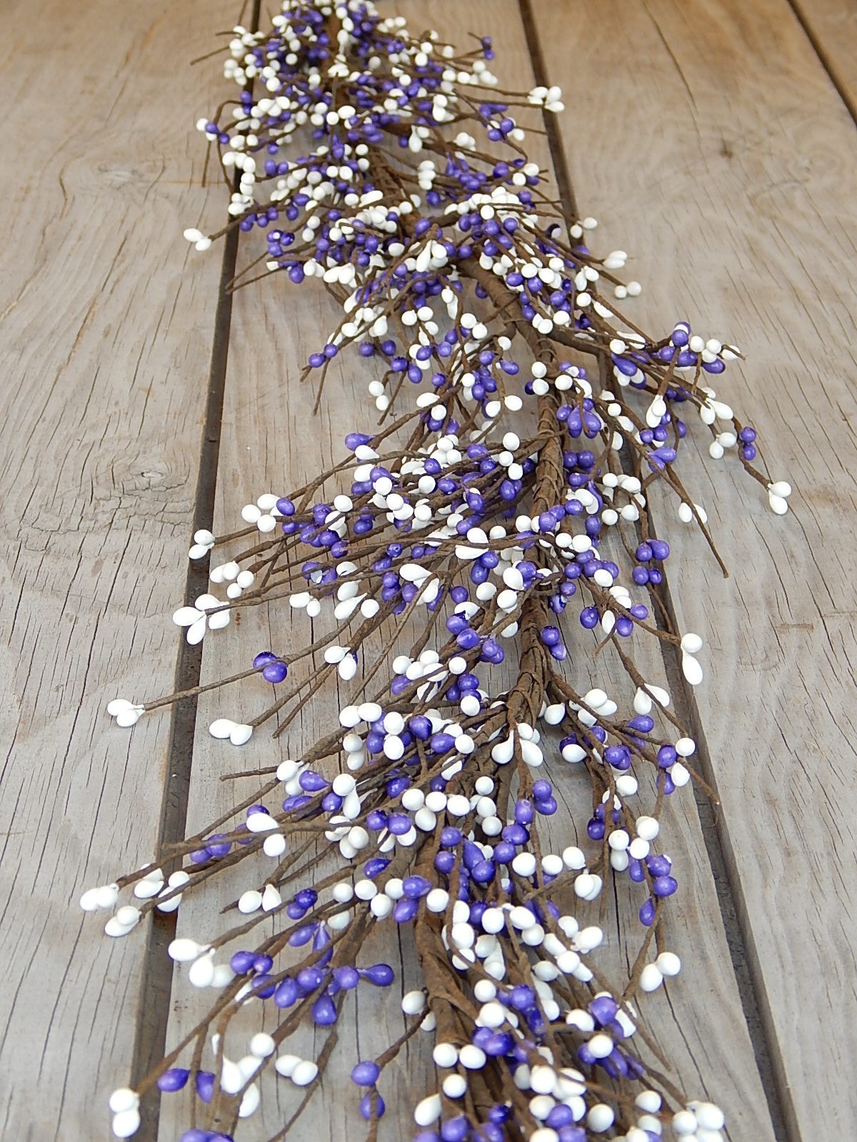 Pip Berry Garland PURPLE WHITE 58″ – Wedding Garland – NEW