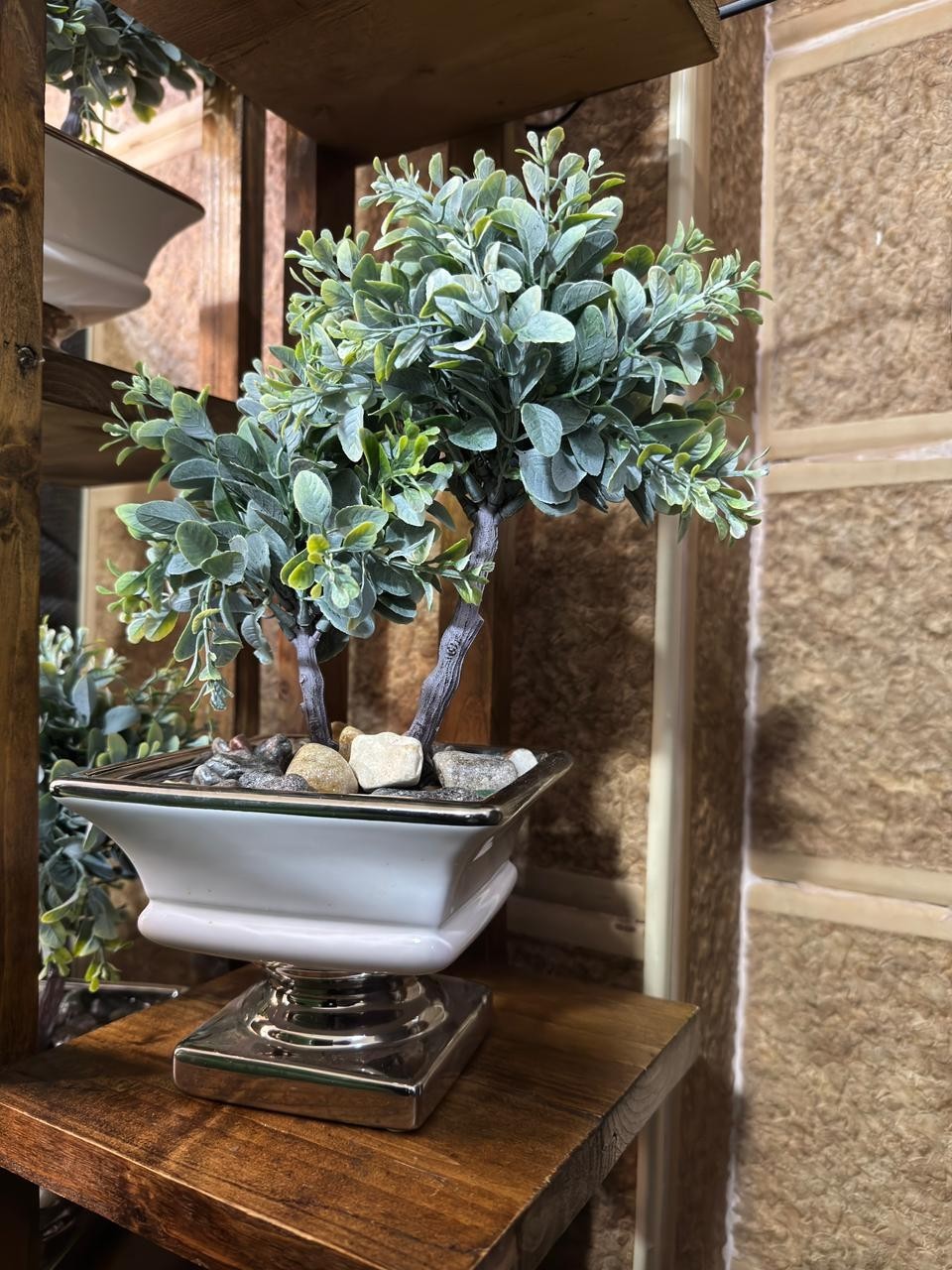 Realistic Artificial Plant with Modern Decorative Pot – Stylish Home & Office