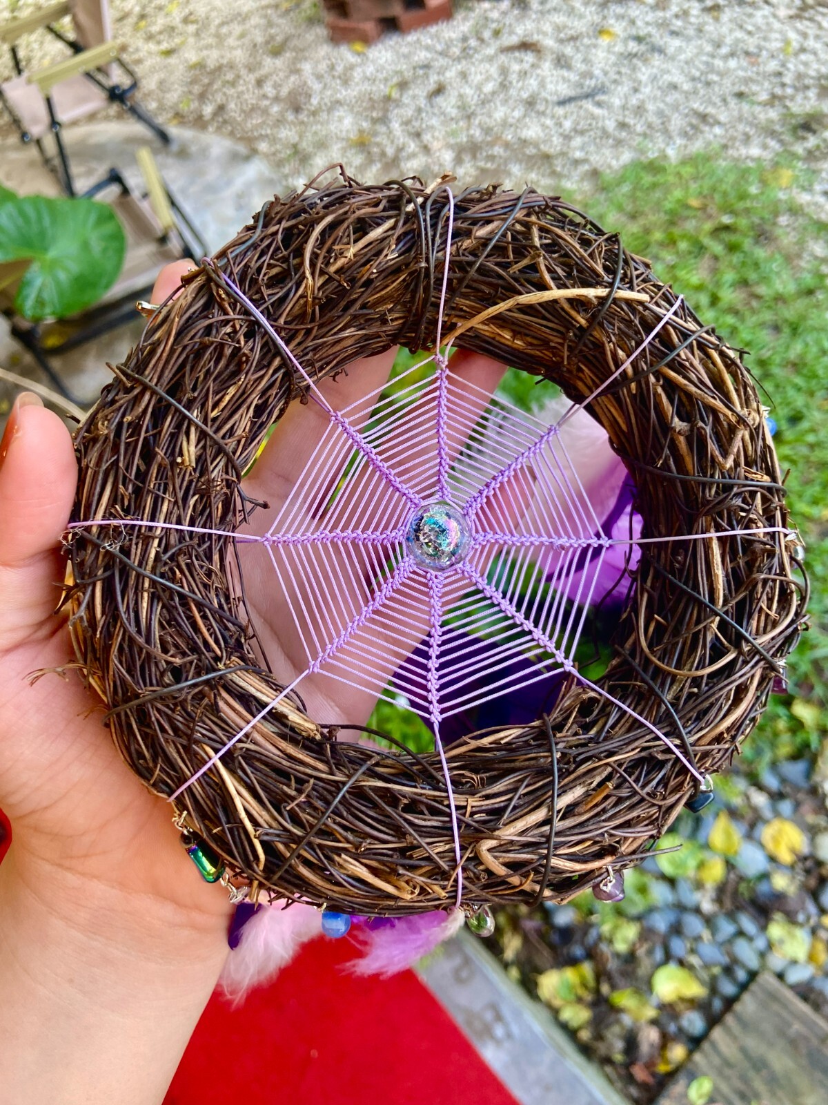Large bird’s nest dream catcher, Unique dream catcher, Mystical Bird Nest Dream