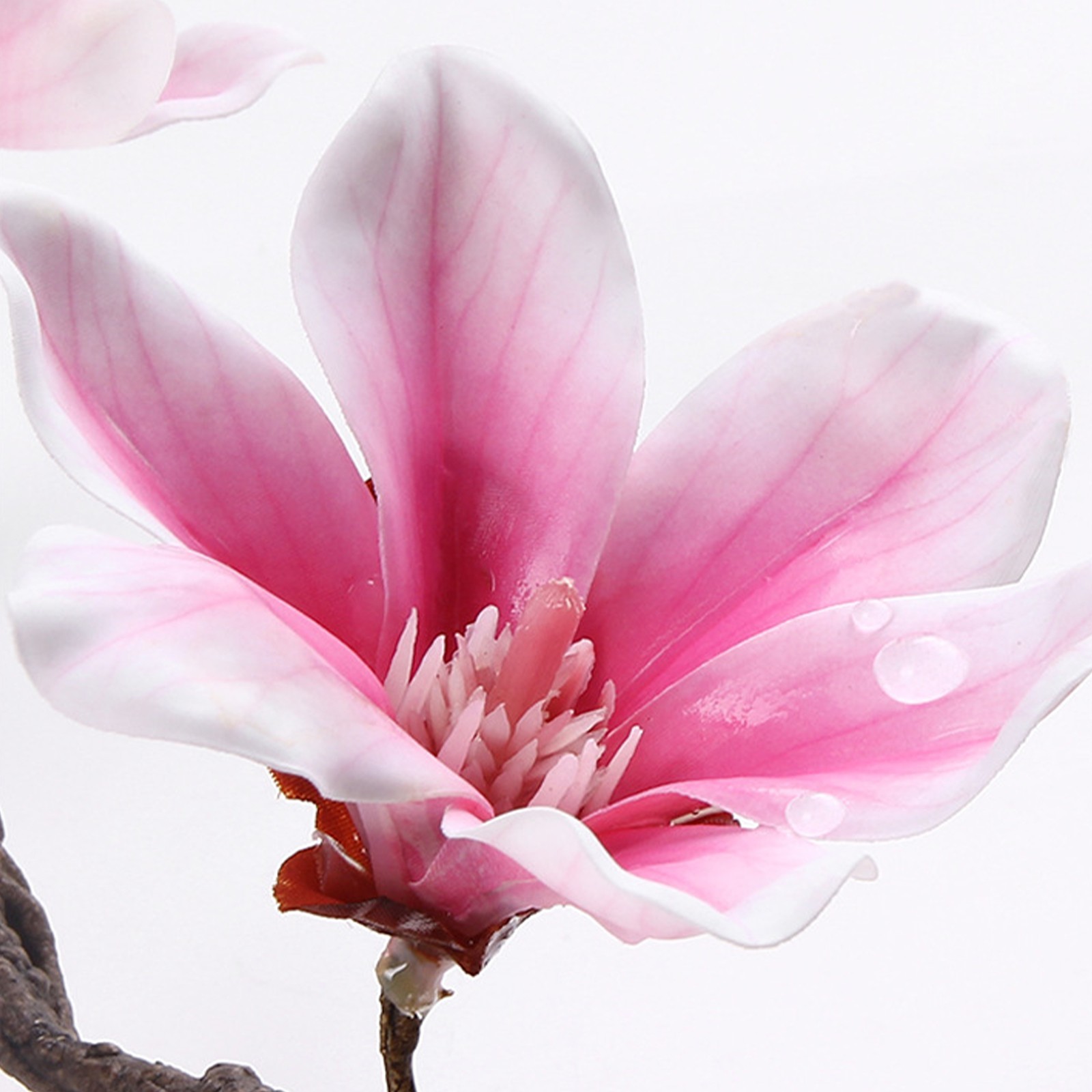 Magenta Artificial Magnolia Dead Branch 65cm Decor