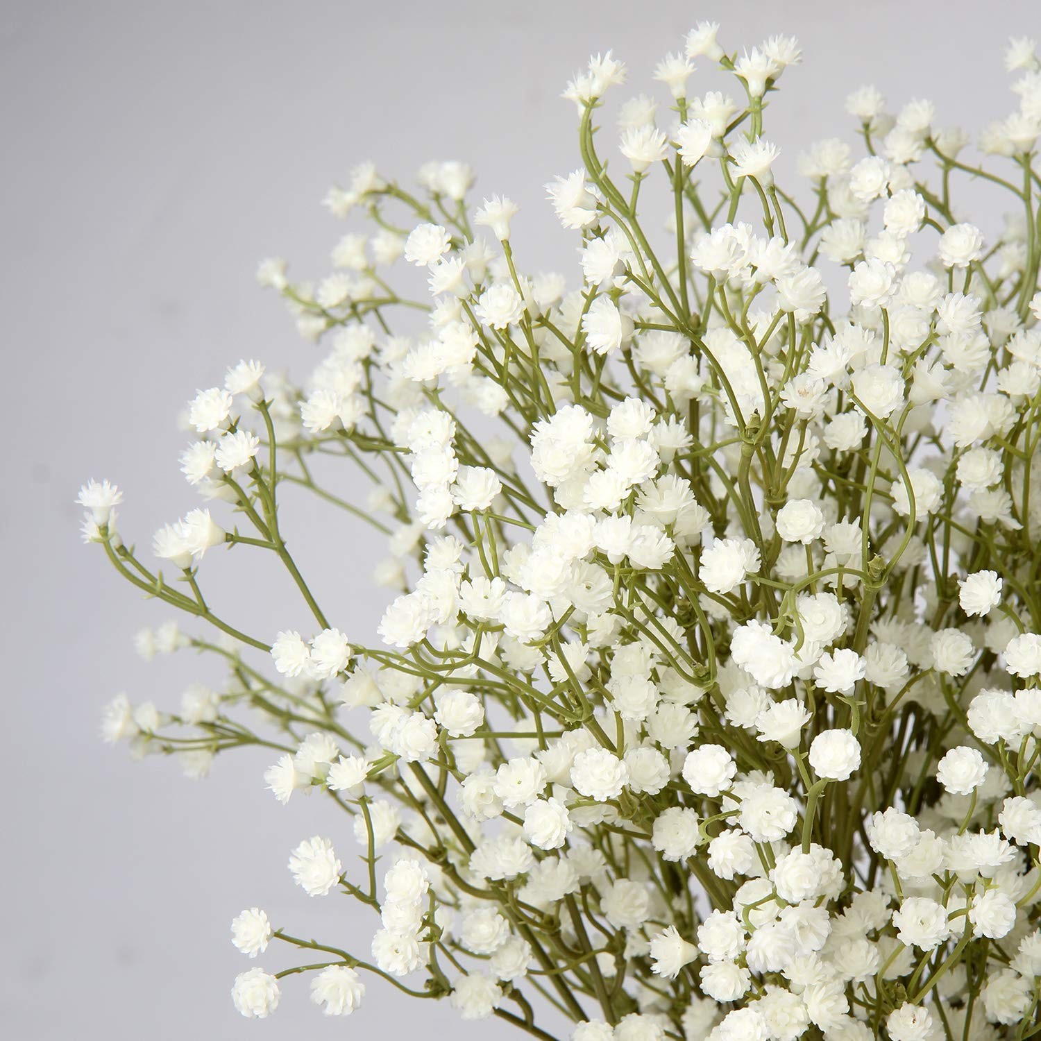 3 Branches Baby’s Breath Artificial Flowers Faux Plastic Gypsophila Cream