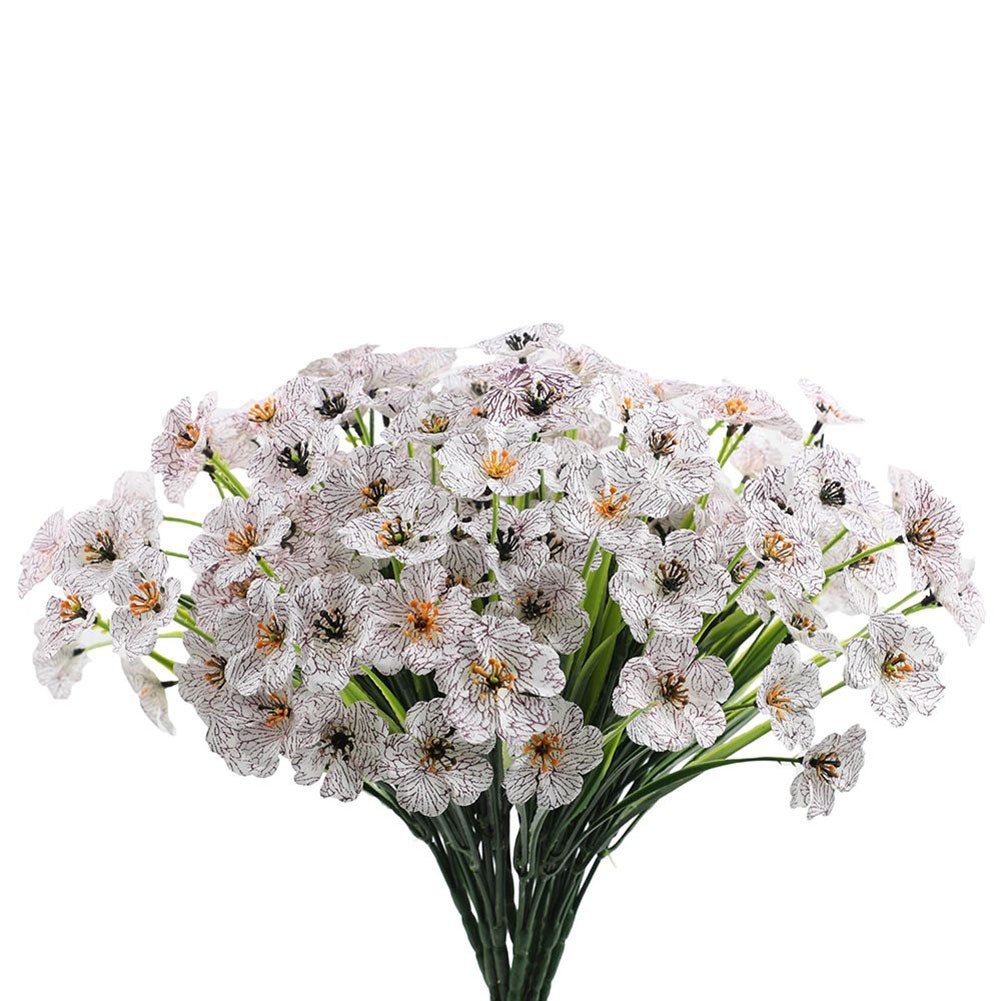 5 Heads Artificial Plastic Flower Fake Wedding Bouquet DIY Home Party Decor