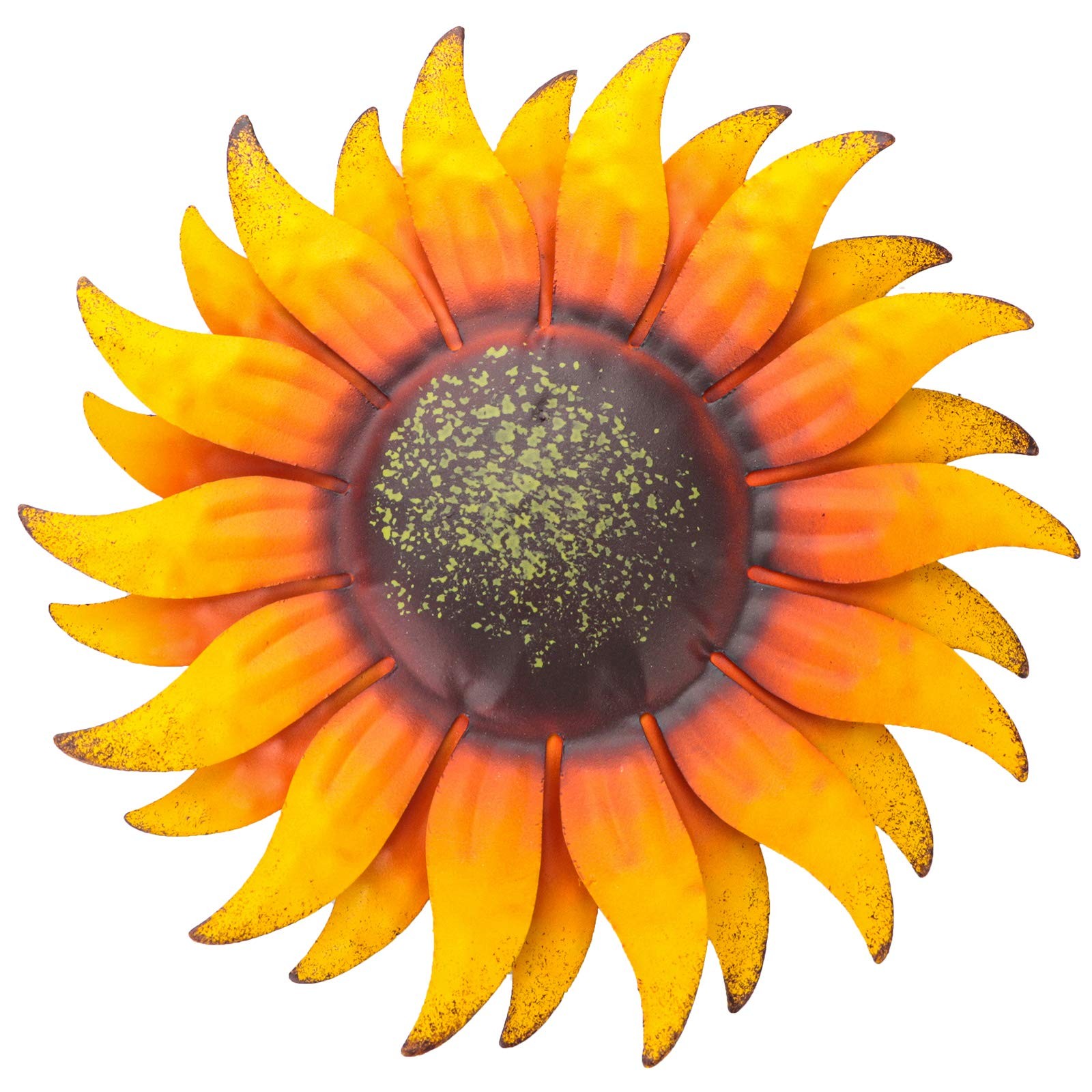 EASICUTI 6 Inch Sunflower Metal Flowers Wall 6″L x 6″W, Yellow Sunflower-E