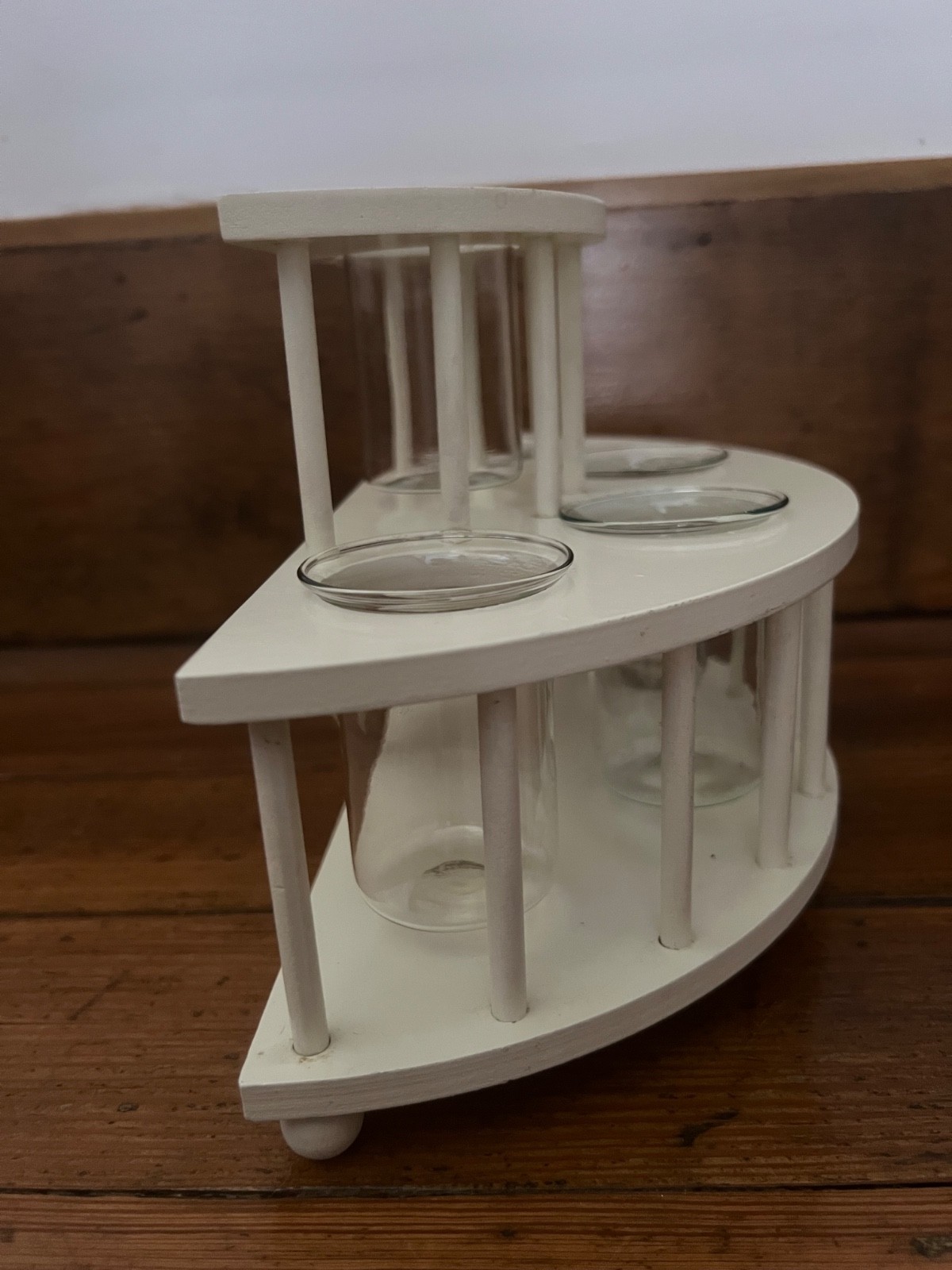 Two’s Company Colonnade Antique Reproduction Floral Arranger /Glass Containers