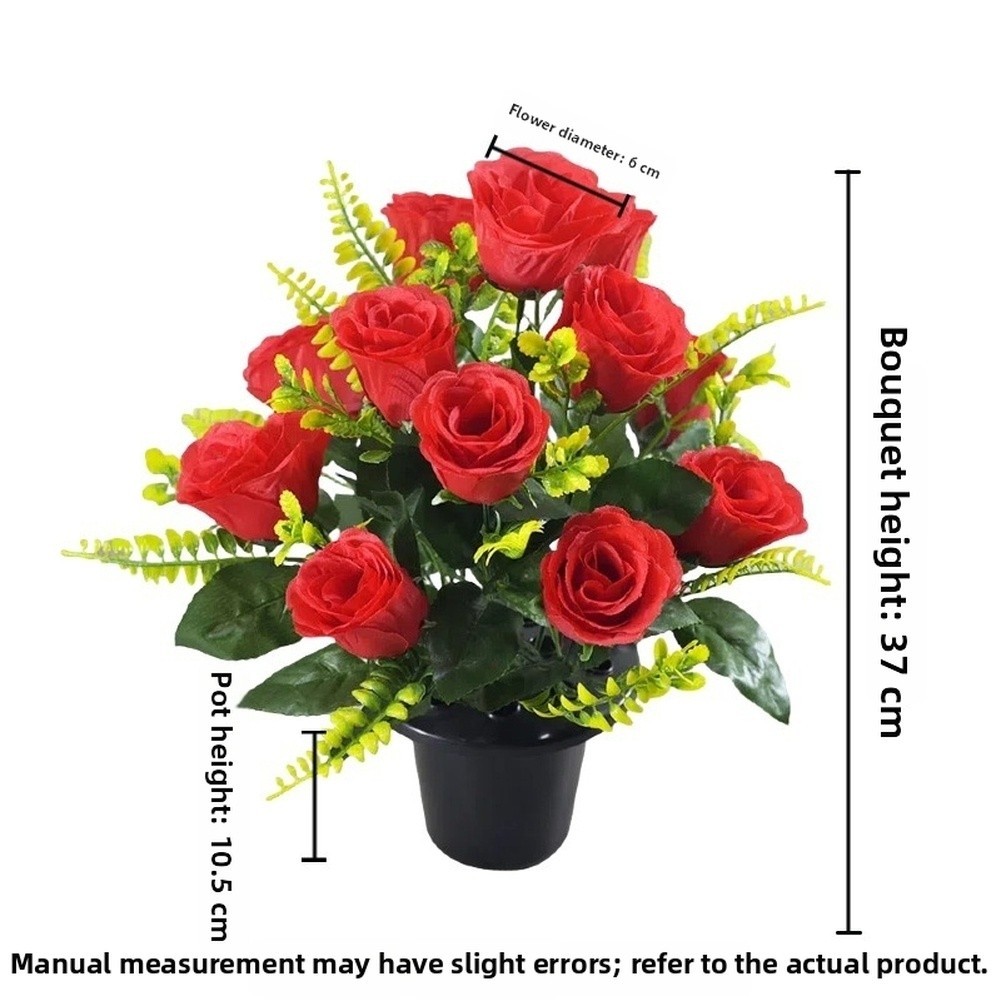 Indoor Use Only Artificial Roses with No Maintenance Required for Daily Display