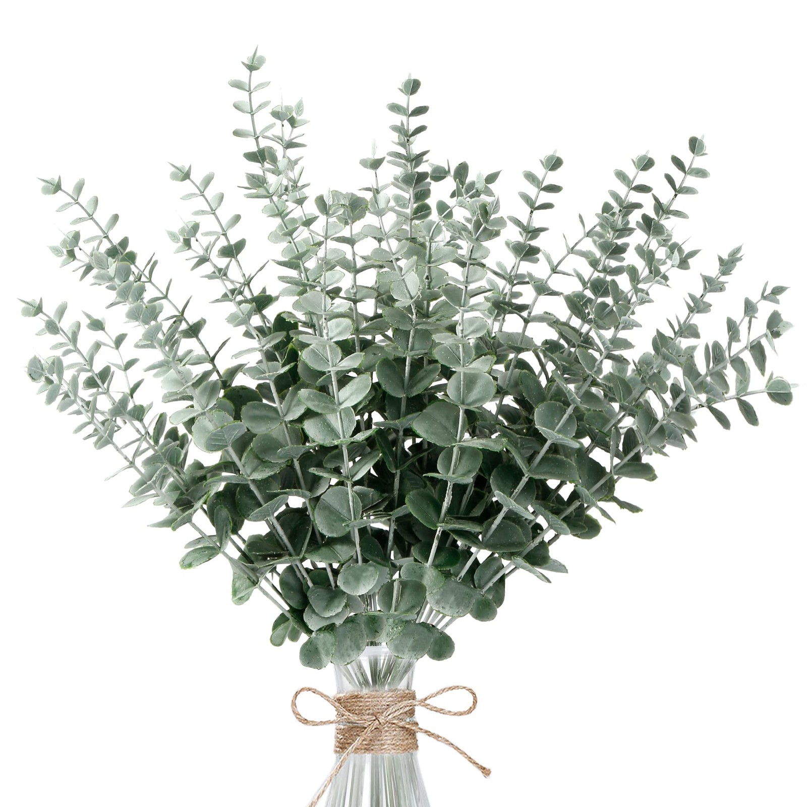 36pcs Eucalyptus Stems Decor Artificial Eucalyptus Leaves Faux Eucalyptus Ste…