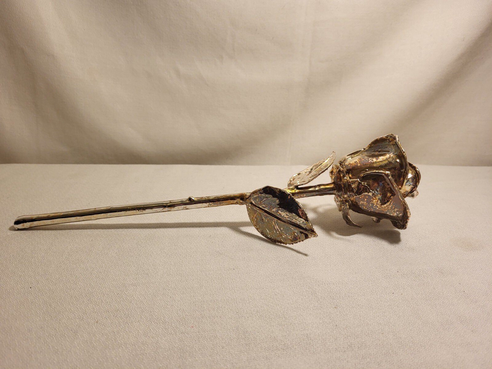 The Forever Rose Dipped in Pure Silver 40 Steps with Glass Beads & Box