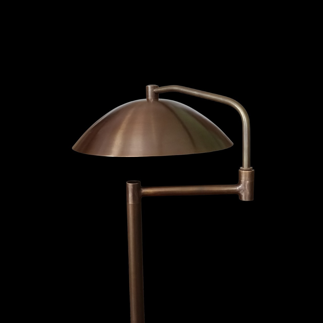 Vintage Brass Desk Lamp | Antique Finish Table Light | Retro Banker Style Lamp |
