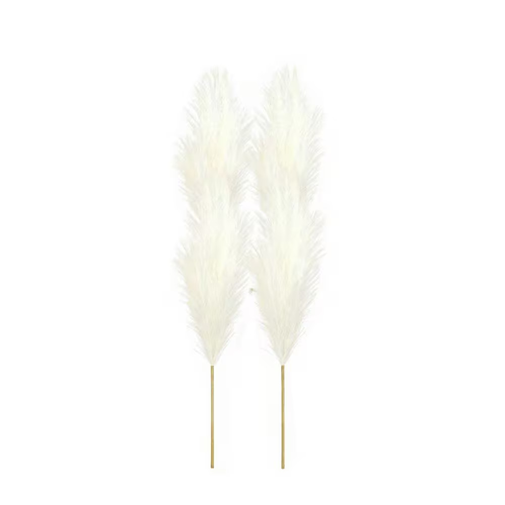 10 Pcs 71 In. Beige Artificial Grass Large Bulk Faux Pampas Grass Decor Tall